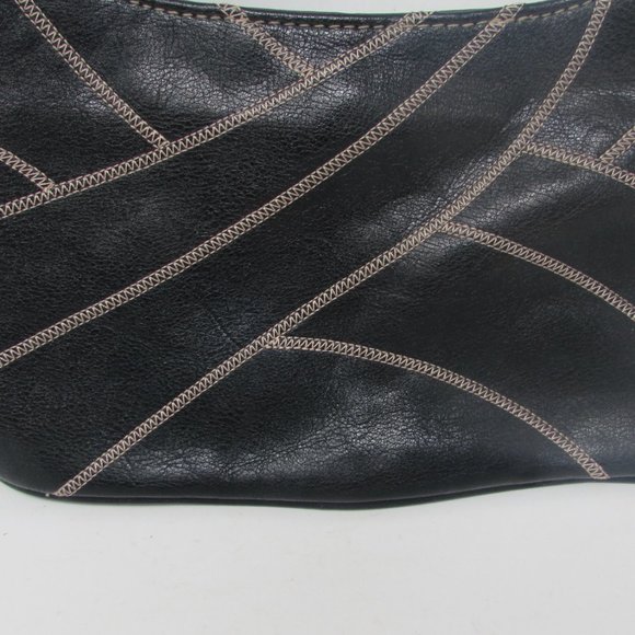 Steve Madden Black Small Purse - Front Stitch Design - Picture 5 of 8